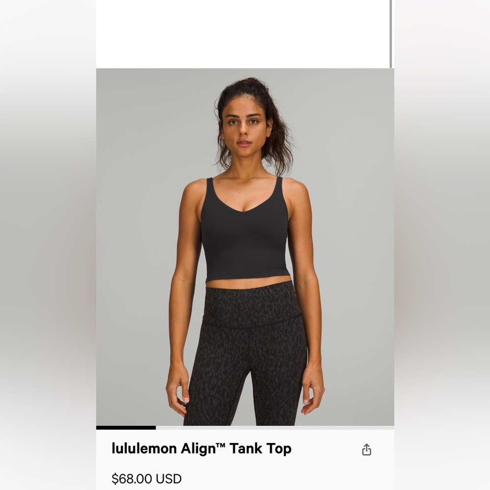 Lululemon align tank top black